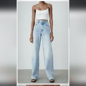 ZARA - HiRise Wide Leg Jeans